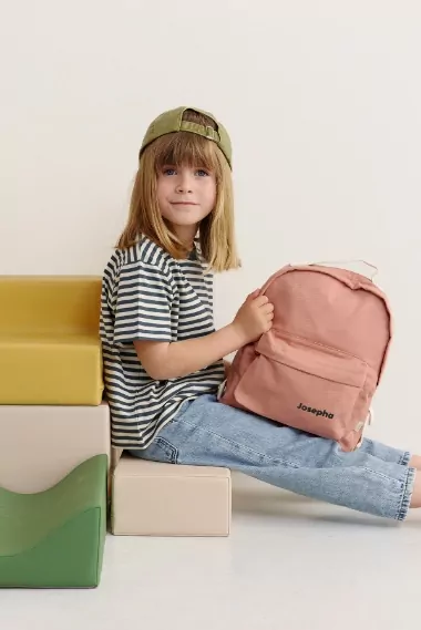 sac à dos école personnalisé en coton pour enfant