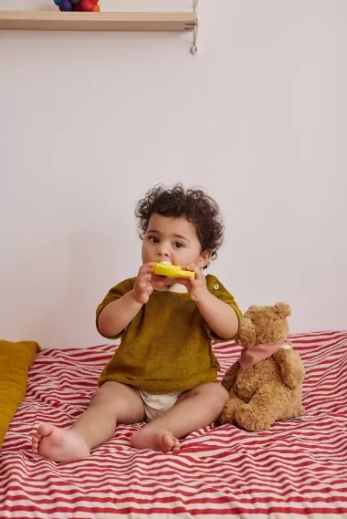 doudou ours tout doux avec foulard personnalisé
