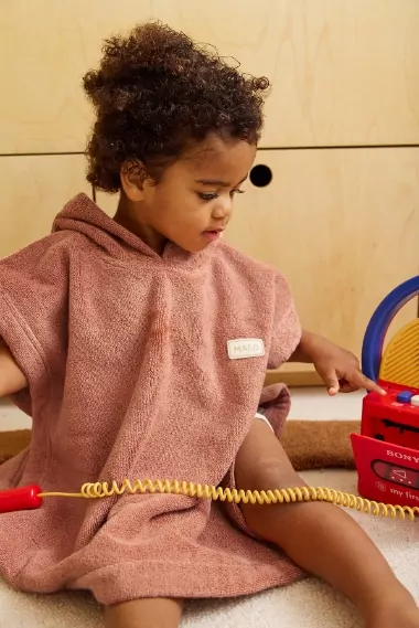 poncho enfant personnalisé en éponge absorbante