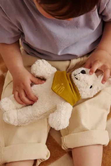 Doudou lapin personnalisé – cadeau baby shower bébé