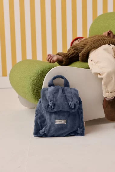 sac à dos bébé velours personnalisable
