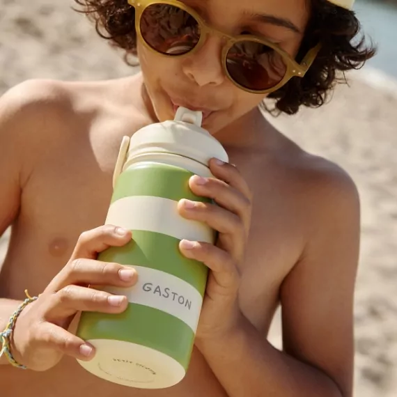 jolie gourde à rayures personnalisable
