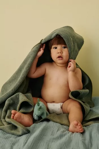 sac à dos bébé 0-4 ans en lin personnalisable avec noeuds