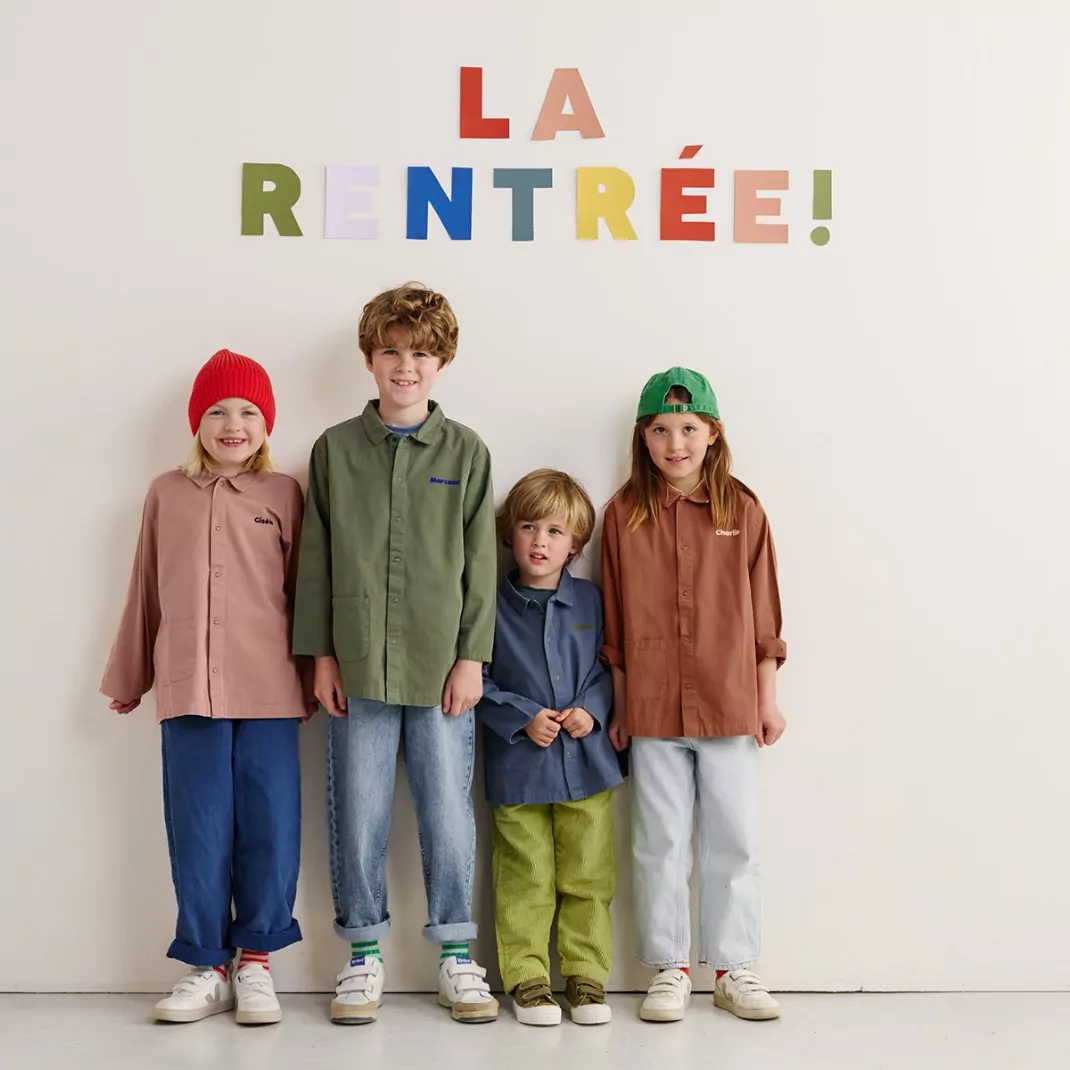 Rentrée Scolaire Vetement Fille Enfant Petite Section Vetement Fille Rentree Scolaire Blouse D'écolier Pour Enfant  Maternelle Mixte