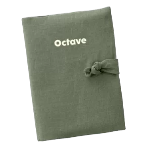 protège carnet de santé en lin personnalisable