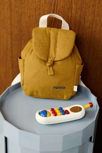 sac à dos en lin personnalisé pour bébé