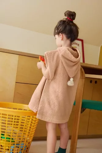 poncho enfant personnalisable en éponge absorbante