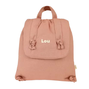 sac à dos en lin personnalisé pour bébé