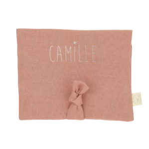 joli porte-barrettes en lin personnalisable
