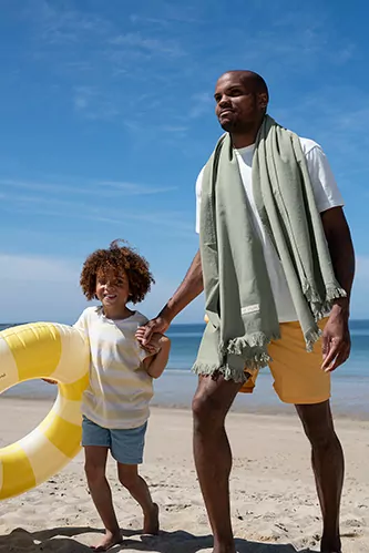 fouta de plage personnalisée