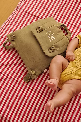 sac à dos en lin personnalisé bébé