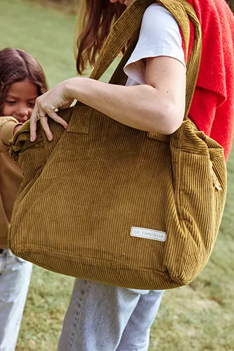 sac à langer en velours personnalisé