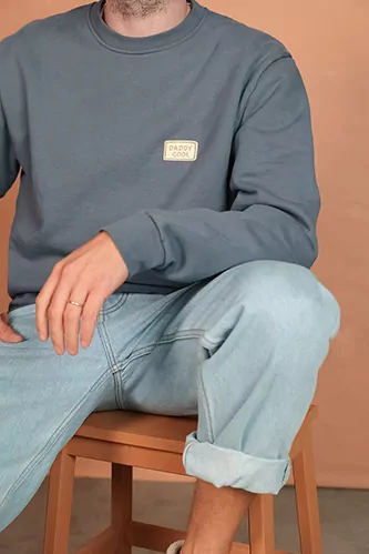 sweat homme personnalisé en coton matchy matchy avec bébé