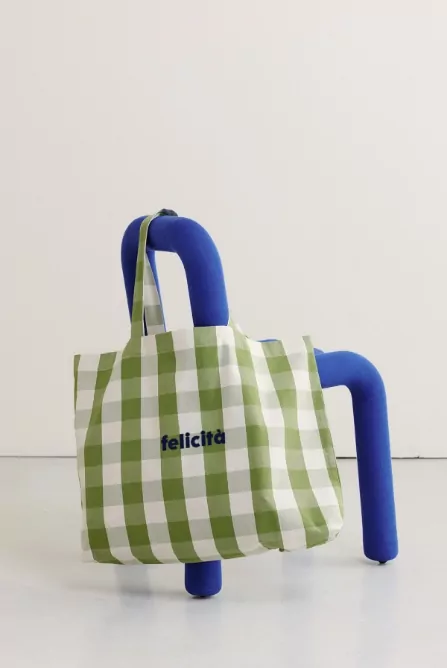 grand sac cabas personnalisable à carreaux