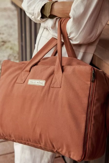 grande valise en coton avec zip personnalisable