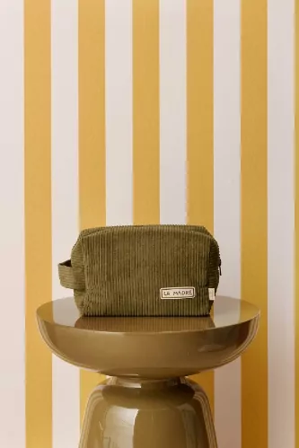 grand trousse de toilette personnalisée en velours