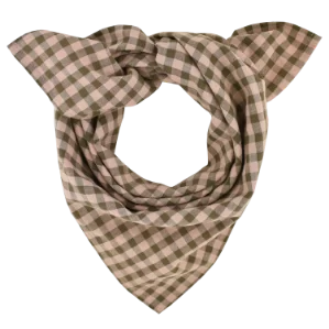 foulard en coton vichy pour enfant bébé adulte