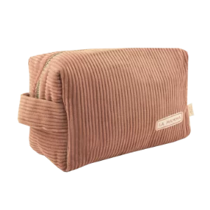 trousse de toilette petite et grande rayée et personnalisée