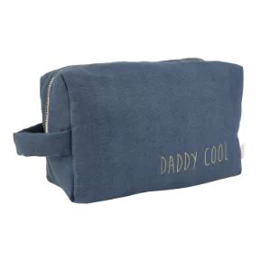 grande trousse de toilette personnalisée en lin