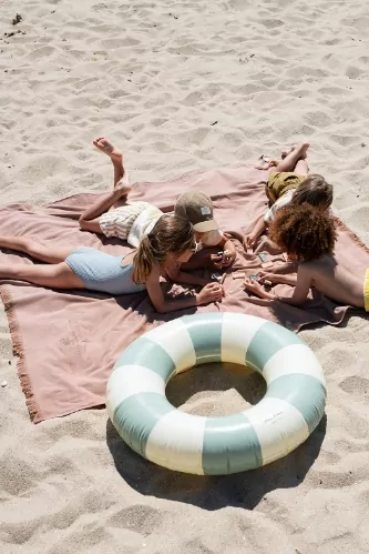 maxi fouta de plage unie et personnalisable