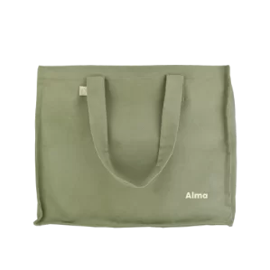grand cabas en coton personnalisé enfant parent
