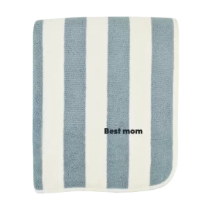 grande serviette de bain rayée adulte personnalisable