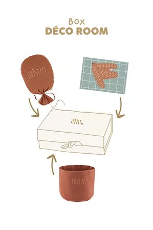 coffret cadeau naissance déco chambre bébé personnalisable