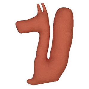 coussin en forme d'écureuil  pour bébé