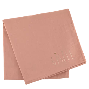petit lange en coton bio tout doux personnalisé pour bébé