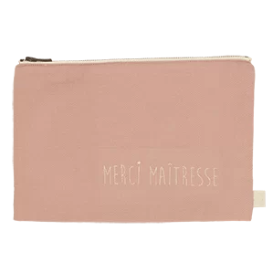 grande pochette avec zip personnalisée parfaite pour petit cadeau