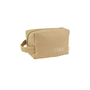 trousse de toilette personnalisée en lin pour enfant