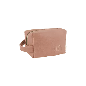 petite trousse de toilette en lin personnalisable