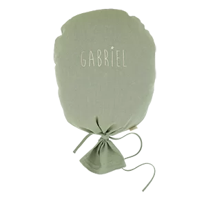 deco chambre bébé ballon personnalisé en lin