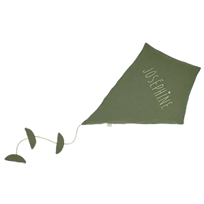 deco chambre bébé cerf-volant personnalisé en lin