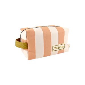 trousse de toilette personnalisée rayée pour enfant