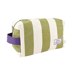 trousse de toilette personnalisée en lin pour enfant