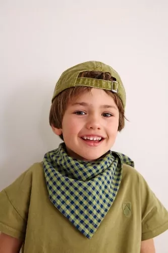 petit foulard vichy en coton enfant 
