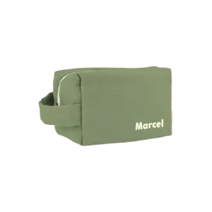 grande trousse de toilette en lin personnalisable