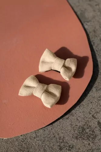 jolie barrette avec noeud anti-glisse