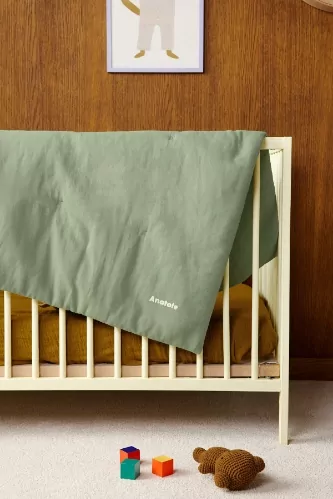 couverture pour bébé unie et personnalisable