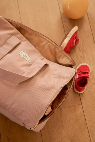 grande valise en coton avec zip personnalisable