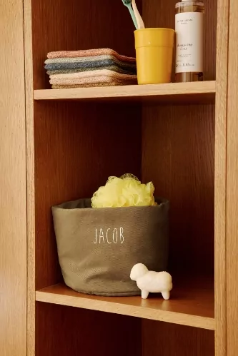 panier de rangement en coton épais personnalisable