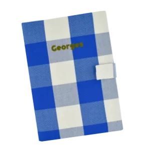 protège carnet de santé bébé personnalisable à  carreaux