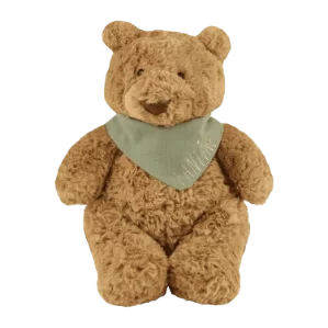 doudou ours tout doux avec foulard personnalisé
