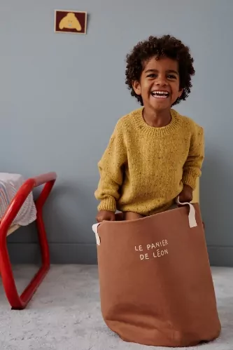 grand panier de rangement enfant personnalisable