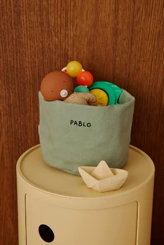 panier de rangement en coton épais personnalisable