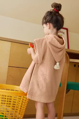 poncho enfant en éponge toute douce