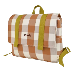 cartable maternelle personnalisable à carreaux