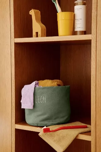 panier de rangement en coton épais personnalisable