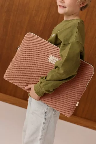 pochette housse d'ordinateur en velours personnalisable